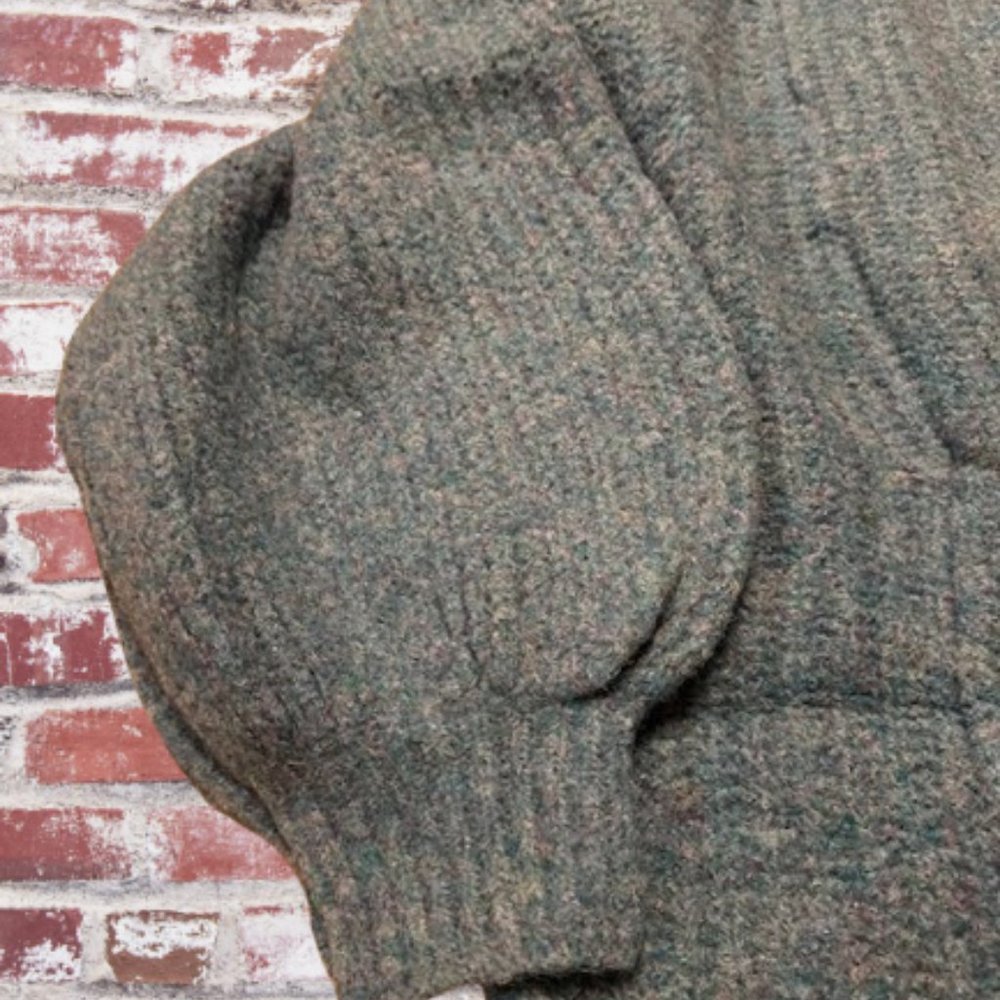 Blue Button Down Balloon Sleeve Cardigan - Picture 7 of 8